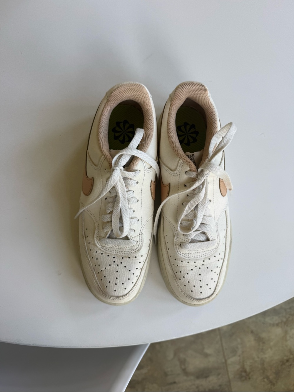 Nike Women's Cream/Light Peach Sneakers